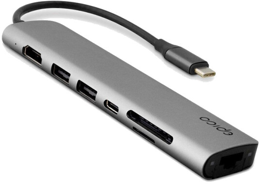 Epico 9915112100071 Usb Type-C Interface Hub 5000 Mbit/S Grå