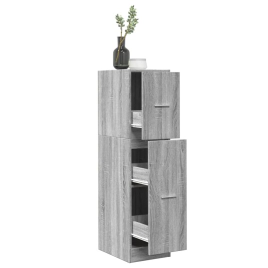 Apotekskap betonggrå 30x41x118 cm konstruert tre 8721158399618 Apotekskap betonggrå 30x41x118 cm konstruert tre 8721158399618