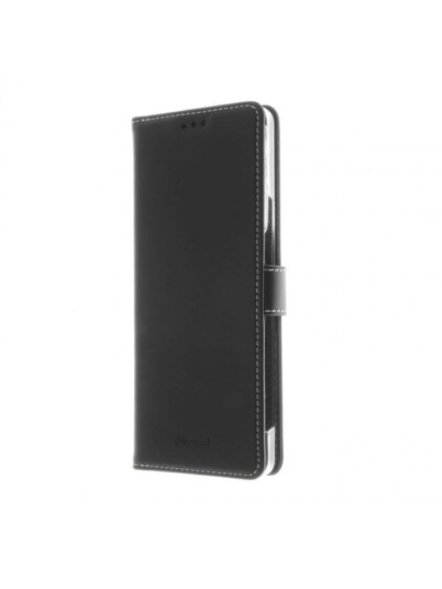 Insmat Lommebokdeksel Flip for Sony Xperia 5 III i Ekte Skinn - Svart
