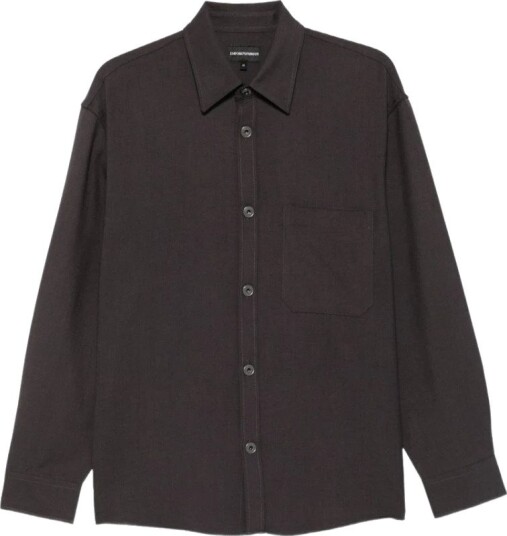 Emporio Armani, Herre, Skjorter, Grå, S,