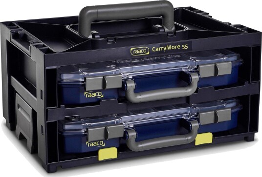 Raaco CarryMore Transportenhet med 2 stk CarryLite 55-enheter, Garasjeinnredning & oppbevaring