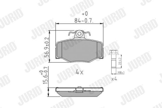 Bremseklosser JURID 571421J Bremseklosser JURID 571421J