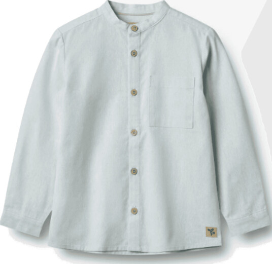 Wheat Skjorte L/S Willum Light Blue chambray (110 cm )