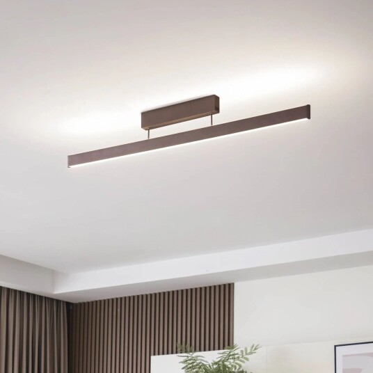 Lucande Smart LED-taklampe Mylosh kaffe CCT Tuya