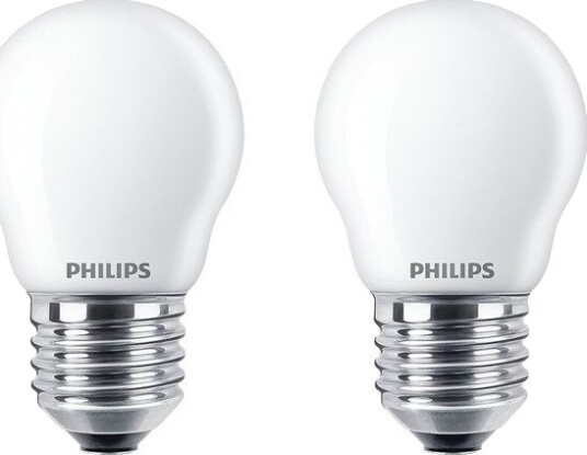 Philips LED-lyspære LED CLASSIC 40W P45 E27 WW FR ND 2PF/6 E27