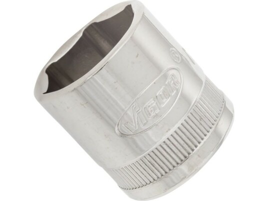 Vigor V2266n 3/8" Slaghylse i Sølv med 1 Hode - Metrisk/Imperisk, 10 Mm