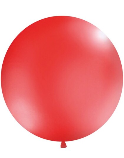 RØD Pastellfarget Rund JUMBO Ballong 1 meter RØD Pastellfarget Rund JUMBO Ballong 1 meter