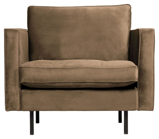 BePureHome Rodeo Classic Lenestol - Taupe Velur Unoliving