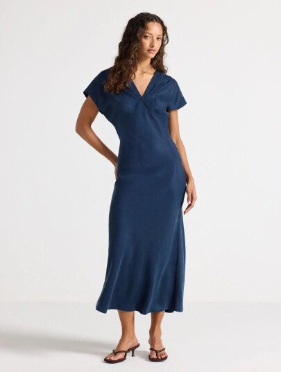 Lindex Maxi Dress Navy 44