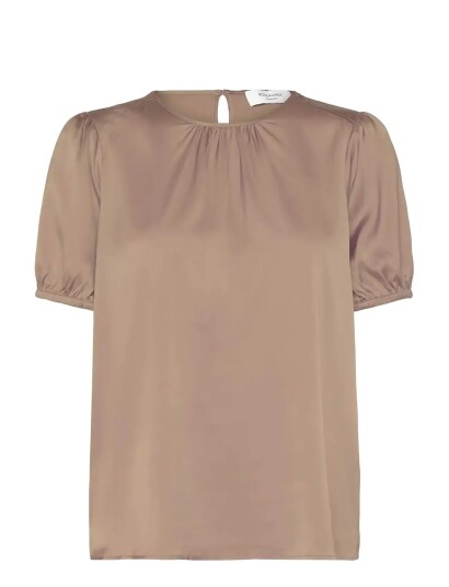 Rosemunde Rhjasmine Silk Blend Ss Blouse Brown 36 Rosemunde Rhjasmine Silk Blend Ss Blouse Brown 36