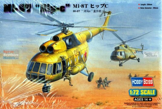 HobbyBoss Mi-8T Hip-C Modellhelikopter Byggesett 1:72