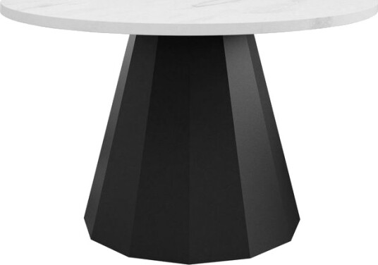 Bilten Sofabord 75 cm - Svart Og Hvitt