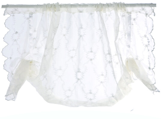 Liftgardin Romantikk m/knytting offwhite 140x90 cm