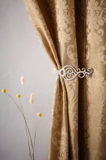 Jotex MARTINE gardinholder 2-pk Silver 1520456-02-0 1520456-01-0