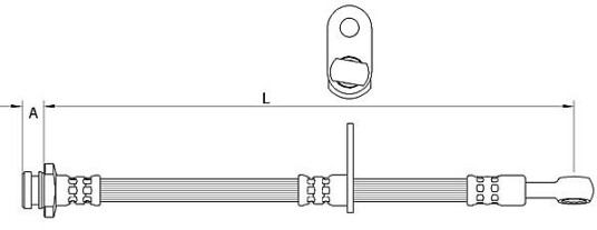 Bremseslange METZGER 4111592