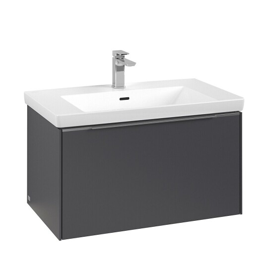 Villeroy & Boch Subway 3.0 Servantskap m/1 skuff 772x429x478 mm Grafitt Matt Villeroy & Boch Subway 3.0 Servantskap m/1 skuff 772x429x478 mm Grafitt Matt