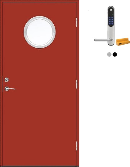 Ytterdør Swedoor Advance-Line Nordic Kalmar med Yale Doorman Classic Home Ytterdør Swedoor Advance-Line Nordic Kalmar med Yale Doorman Classic Home