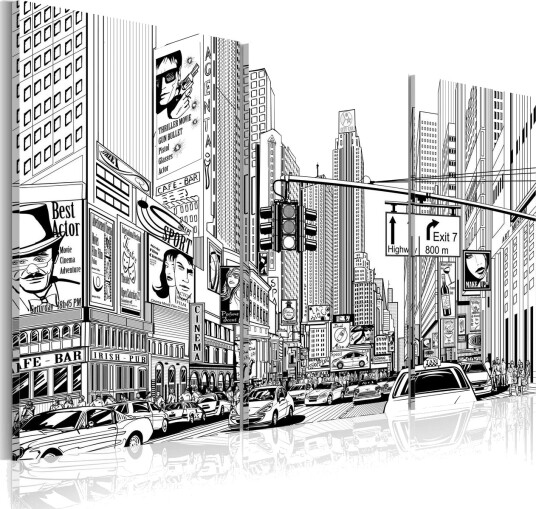 Bilde Black & white comic 90x60 Artgeist sp. z o. o.