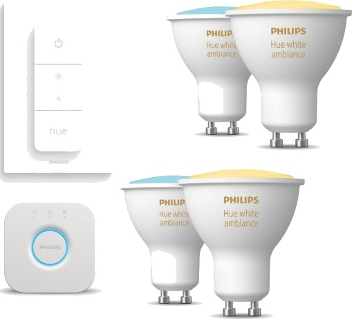 Philips Hue White Ambiance GU10 spotpære startpakke