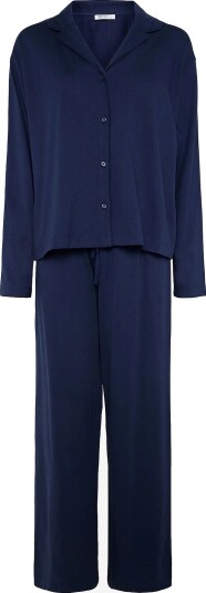 Mango Teen Full 100% Cotton Pyjamas NAVY M/L