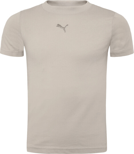 PUMA Ess Centered Cat Logo Tee G Silver 140