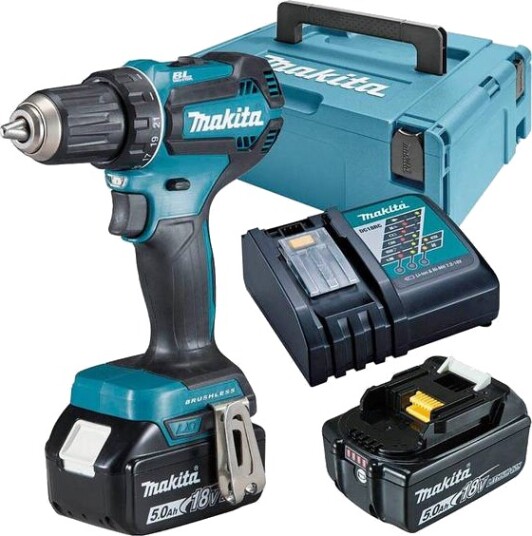 Makita Bor/skrutrekker DDF485RTJ 18V 5.0Ah koffert