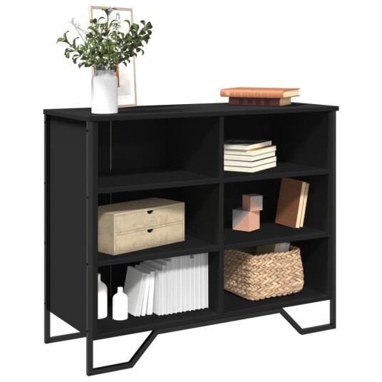 Skjenk svart 91x35,5x74,5 cm konstruert tre 8721102811173