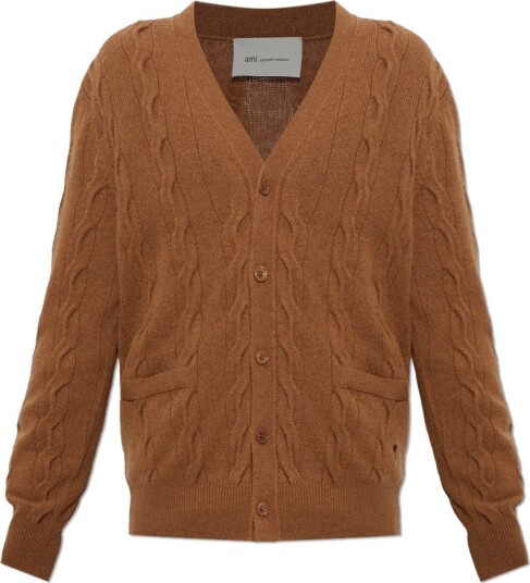 Ami Paris Herre Strikkevarer Brun XL,