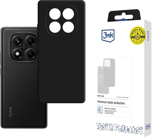 3mk matt deksel til Xiaomi Redmi Note 14 Pro 4G Matt Svart