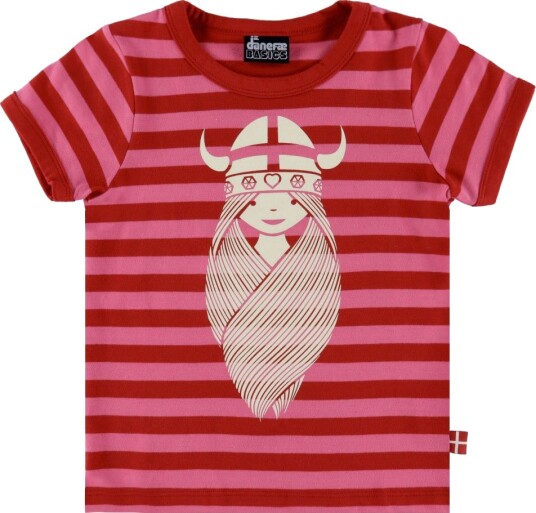 Danefæ T skjorte Danebasic Spicy Pink/DK Rød m. Freja Danefæ 3 år 98 T skjorte Rosa