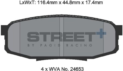 PAGID Racing T8084SP2001 Bremseklosser PAGID Racing T8084SP2001 Bremseklosser