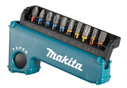 Makita 11 Deler Torsjonsskruebitssett med 1/4" Bitsholder E-03573