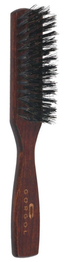 GORGOL Flat Boar Bristle Brush 5R   Dark