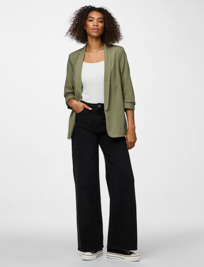 Pieces Pcbosella 3/4 Blazer Noos Bc - Green - XS
