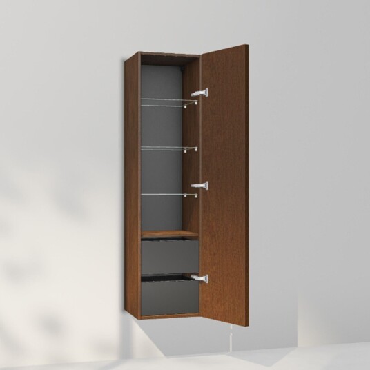 INR Iconic Nordic Rooms Carve 40/40 Høyskap Dark oak / 40cm Høyre Hengslet Ja