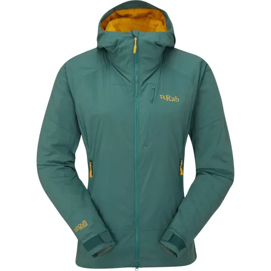 Rab Vr Summit Jacket Wmns Dame, Gns Green Slate, 12 Rab Vr Summit Jacket Wmns Dame, Gns Green Slate, 12