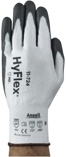 Ansell HyFlex 11 724 Skjærebestandige hansker uforet PU belegg 9 Klær