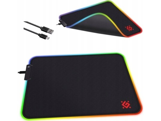 Defender Gaming Black L Light Pad 350X300x4mm Rgb Led Backlighting Defender Gaming Black L Light Pad 350X300x4mm Rgb Led Backlighting