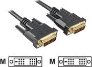 Sharkoon   Dvi Kabel   Enkeltlenke   Dvi D Hann Til Dvi D Hann   3 M