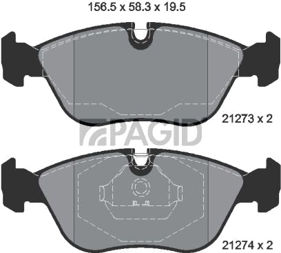 PAGID T1078N Bremseklosser PAGID T1078N Bremseklosser