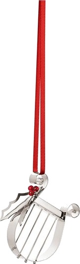 Georg Jensen   2026 juleornament harpe 5,7 cm sølv