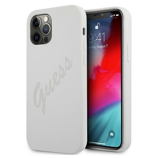 Guess Mobildeksel til iPhone 12 Pro Max 6,7" Rød/Rosa Hardcase med Metalllogo