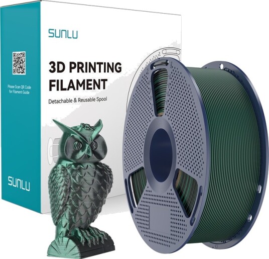 Sunlu Pla+ Silk Dual Color-Filament (Black And Green)