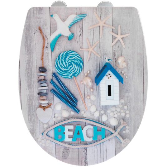 WENKO TOALETTSETE BEACH PRINT