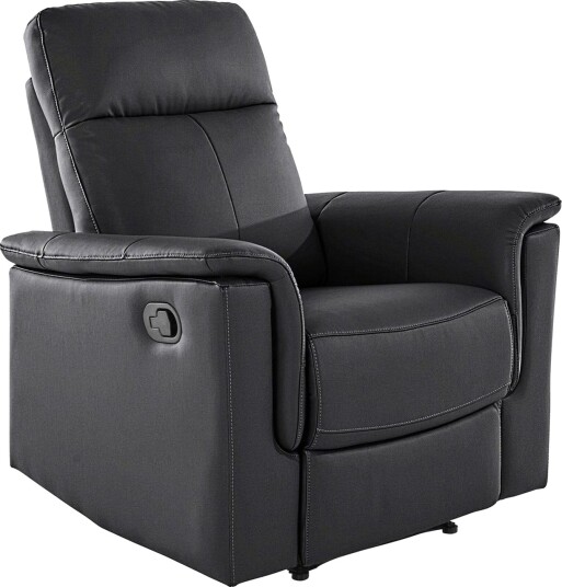 Recliner Southbrook Svart, Ekte skinn/PU/Tre/Metall, Manuell hvilestol - Svart, Ekte skinn/PU/Tre/Metall, Manuell hvilestol Recliner Southbrook Svart, Ekte skinn/PU/Tre/Metall, Manuell hvilestol - Svart, Ekte skinn/PU/Tre/Metall, Manuell hvilestol