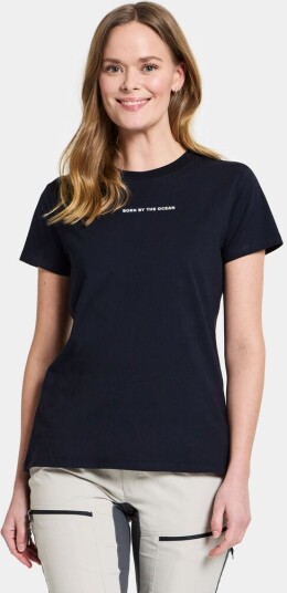 Didriksons Ingarö T Shirt Printed Dark Night Blue