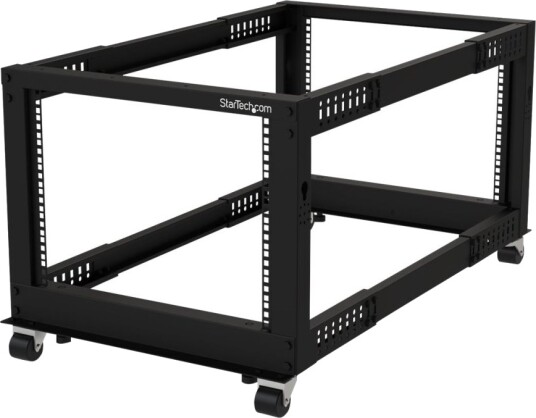 Startech 8U 19" Open Frame Server Rack 4 Post Adjustable Depth 23-41"