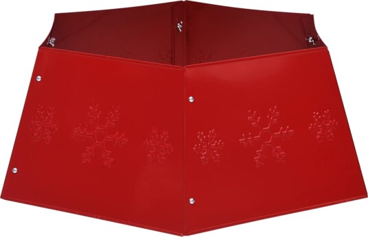 vidaXL Juletreskjørt rødt Ø68x25 cm