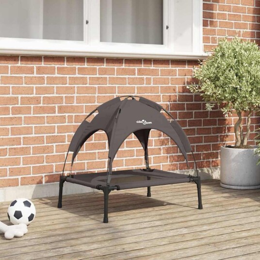 Vidaxl Hundeseng Brun 62 X 48 X 61 cm Stål