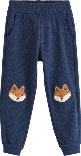 Lindex Waffled Joggers Navy 98